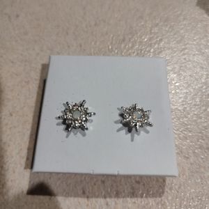 These silver plated celestial starbursts Starry night studs 1886 Studio 2021